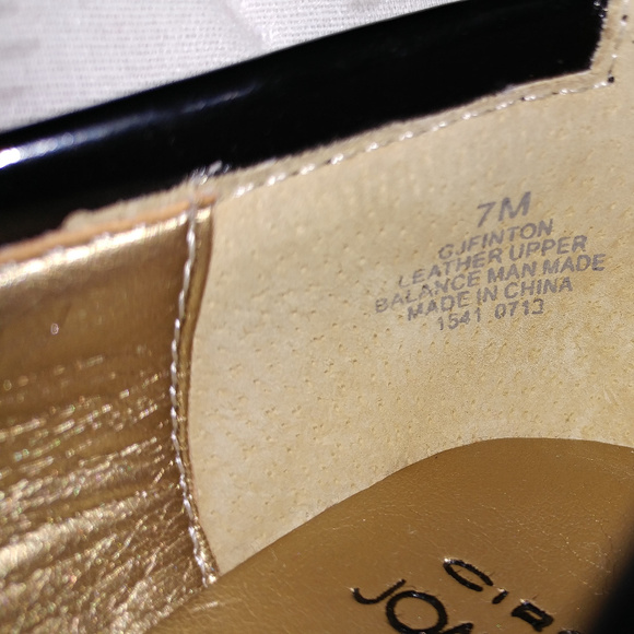 Circa Joan David Black Leather Luxe Slip On Shoes Size 7M Women - Picture 7 of 8